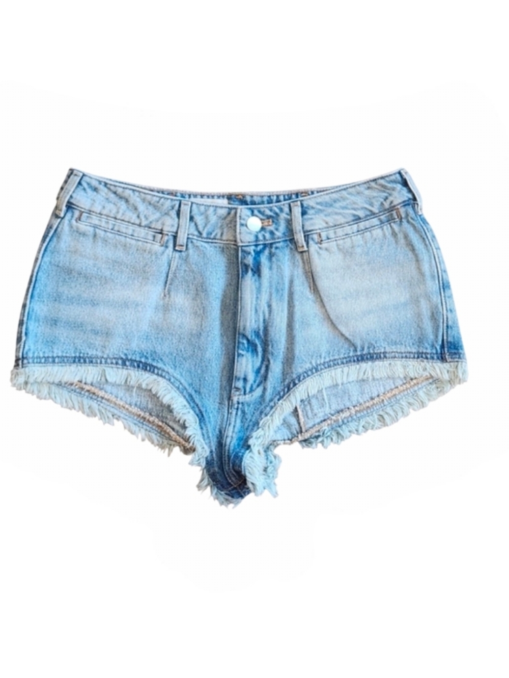 NWT Anthro Pilcro 28 Pitched Micro Festival-Core Fringe Hem Cotton Booty Shorts